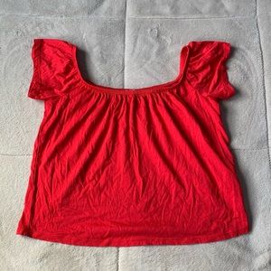 Garage off the shoulder Crop Top